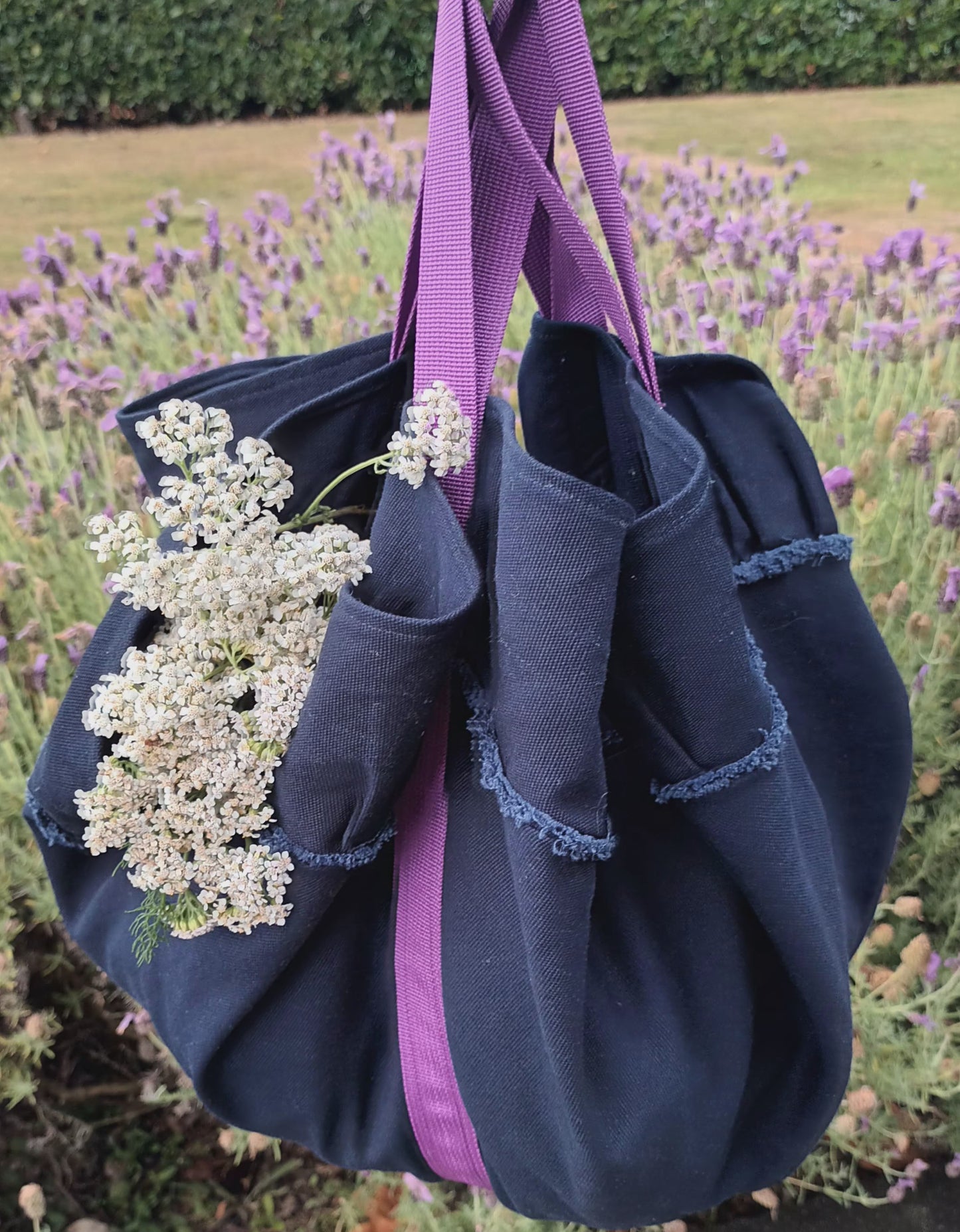 Organic canvas harvest bag YELLOW FIG